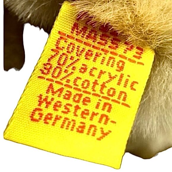 Vintage Steiff Teddy Patsy Bear Blond 8” #0233/20 Made in West Germany 1984 - Picture 9 of 9